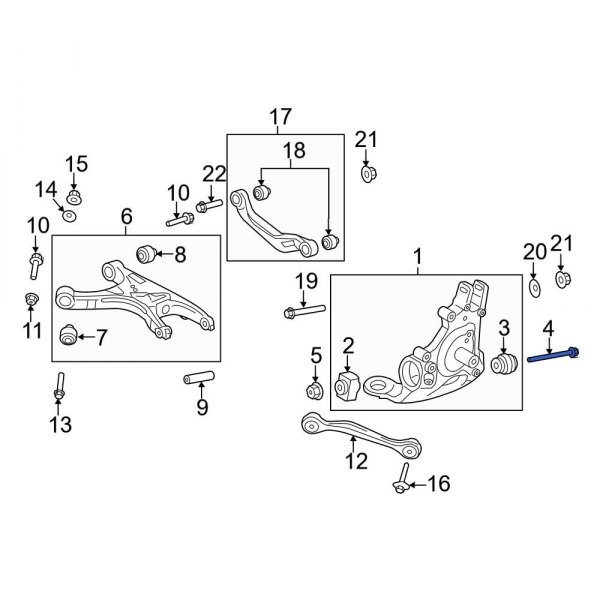 Suspension Knuckle Bolt