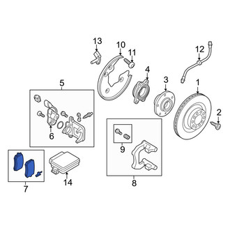 Audi OE - Rear Disc Brake Pad Set