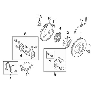 Audi OE - Rear Suspension - Brake Components (Base / Avant)