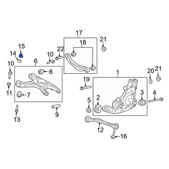 Audi OE - Suspension Control Arm Nut