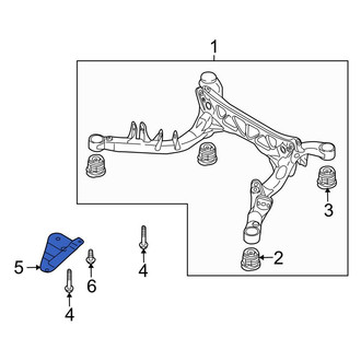 Audi OE - Right Suspension Subframe Reinforcement Bracket