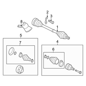 Audi OE - Rear Suspension - Drive Axles (Base / Avant)