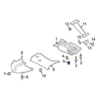 Audi OE - Floor Pan Splash Shield Nut