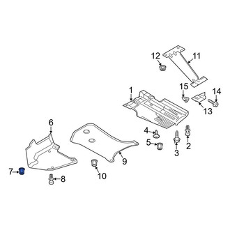 Audi OE - Floor Pan Splash Shield Nut