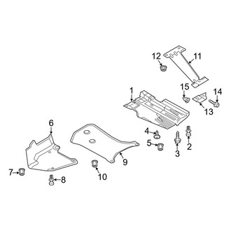 Audi OE - Rear Body & Floor - Under Cover & Splash Shields (Base)