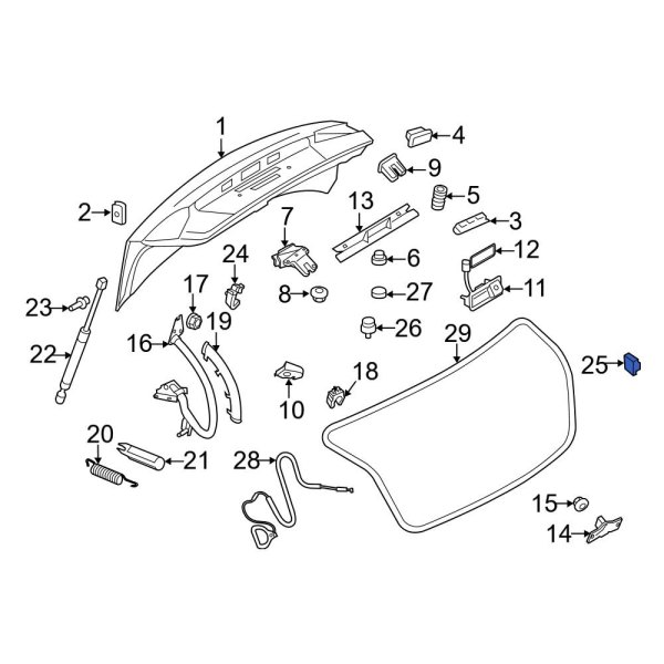 Deck Lid Stop Buffer