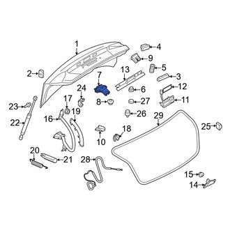 Audi OE - Rear Deck Lid Latch