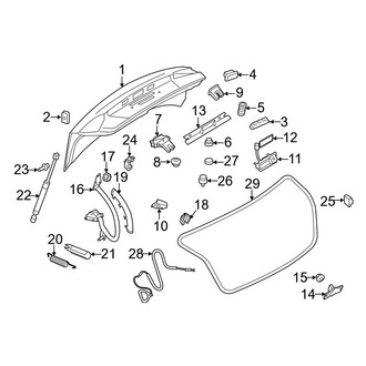 Audi OE - Trunk Lid - Lid & Components (Base)