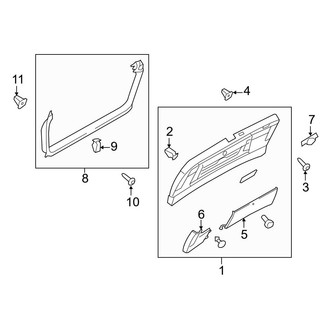 Audi OE - Lift Gate - Interior Trim (Wagon)