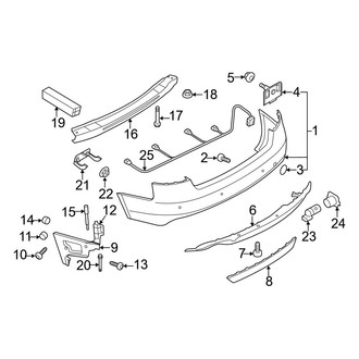 Audi OE - Rear Bumper - Bumper & Components (Base)