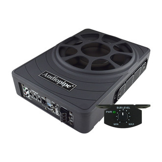 Audiopipe® - 10" Low Profile Amplified Subwoofer