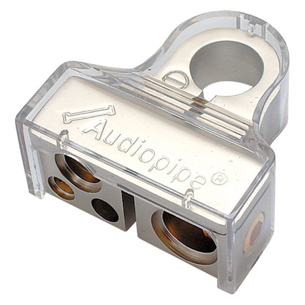 Audiopipe® - Gold Plated 4-Position Negative Battery Terminal (1 x 0/1 AWG, 1 x 4 AWG, 2 x 8 AWG Out)