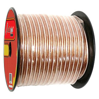 Audiopipe® - 10 AWG 1-Way 300' Clear Stranded GPT Speaker Wire