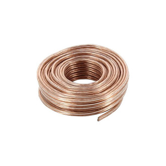 Audiopipe® - 18 AWG 2-Way 25' Clear Stranded GPT Speaker Wire