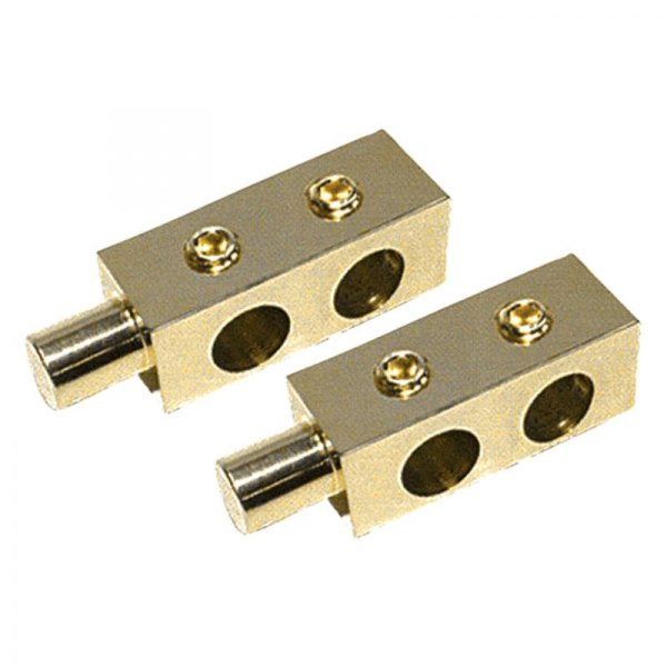 Audiopipe® - Gold Plated Power Distribution Bar Block (2 x 0/1 AWG Out)