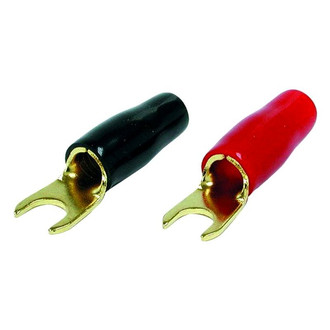 Audiopipe® - Red and Black Spade Terminals
