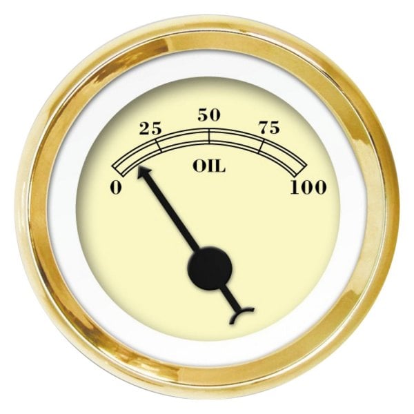 Aurora Instruments GAR177ZEXJABCC American Classic Gold III Oil Pressure Gauge
