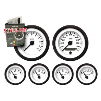 Aurora Instruments GAR271ZMAIABCC Mudflap Series Green/Black Tachometer Gauge with Emblem 