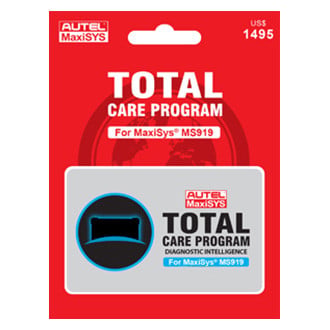 Autel® - MaxiSYS™ 1 Year Software Update Total Care Program Card for MS919 Code Reader