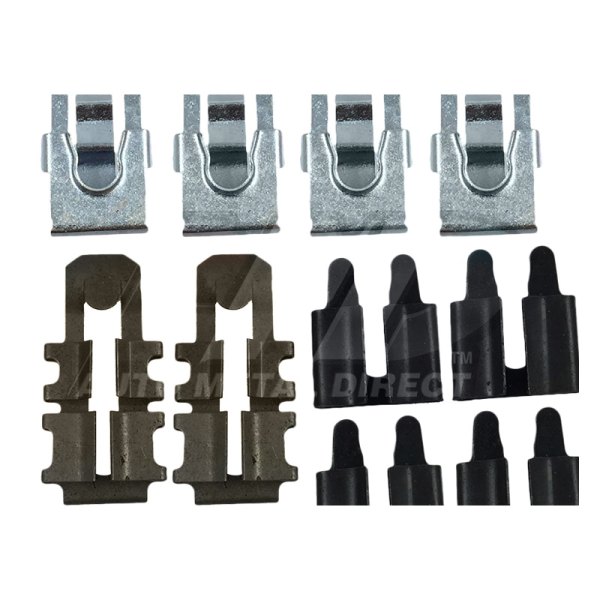 Auto Metal Direct® - Southwest Reproductions™ Door Latch and Lock Clip Set