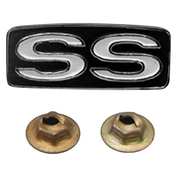 Auto Metal Direct® - Steering Wheel Horn Shroud SS Emblem with Hardware