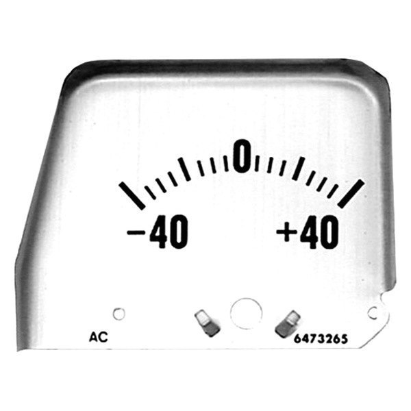 Auto Metal Direct® - CHQ™ Silver Face AMP Gauge