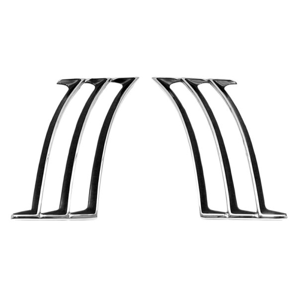 Auto Metal Direct® - Rear Driver and Passenger Side Quarter Panel Louvers