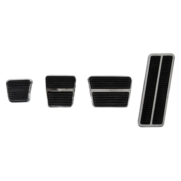 Auto Metal Direct® - CHQ™ Rubber Manual Pedal Pad and Trim Set