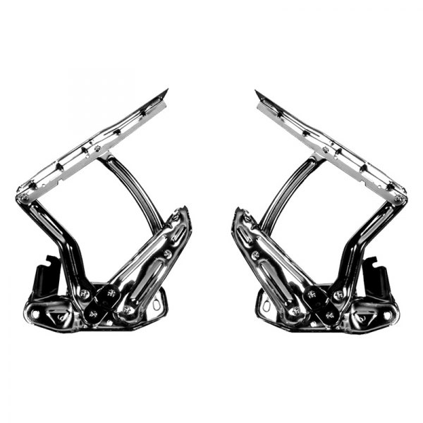 Auto Metal Direct® - CHQ™ Driver and Passenger Side Hood Hinges