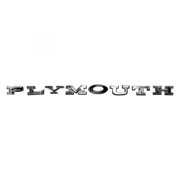 Auto Metal Direct® - "Plymouth" Letters Tail Panel Emblem