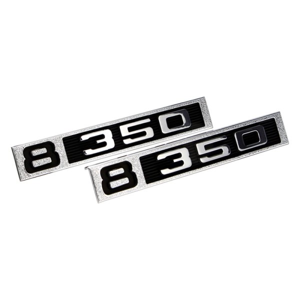 Auto Metal Direct® - "8 350" Driver and Passenger Side Front Fender Emblems
