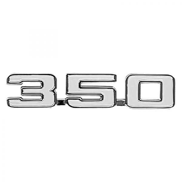 Auto Metal Direct® - CHQ™ "350" Driver or Passenger Side Fender Emblem