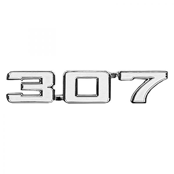 Auto Metal Direct® - CHQ™ "307" Driver and Passenger Side Fender Emblems