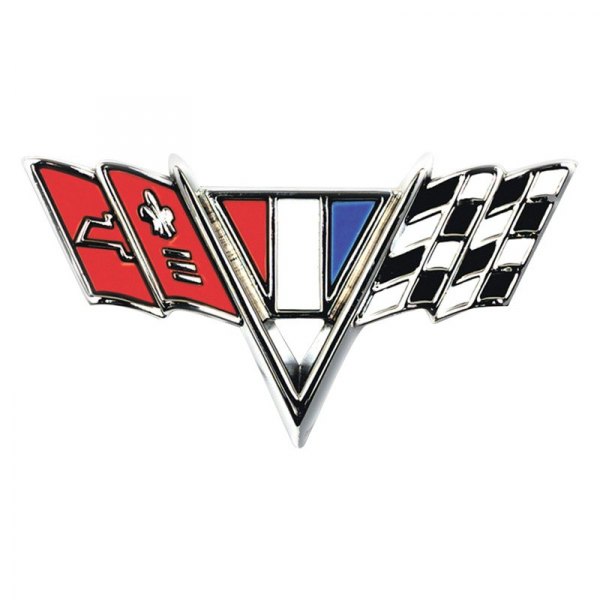 Auto Metal Direct® - CHQ™ "V-Flag" Fender Emblem