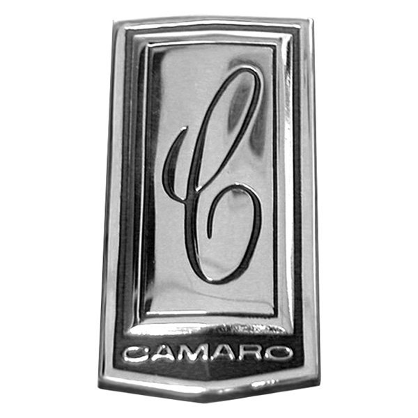 Auto Metal Direct® - CHQ™ "Camaro" with "C" Badge Front Header Panel Emblem