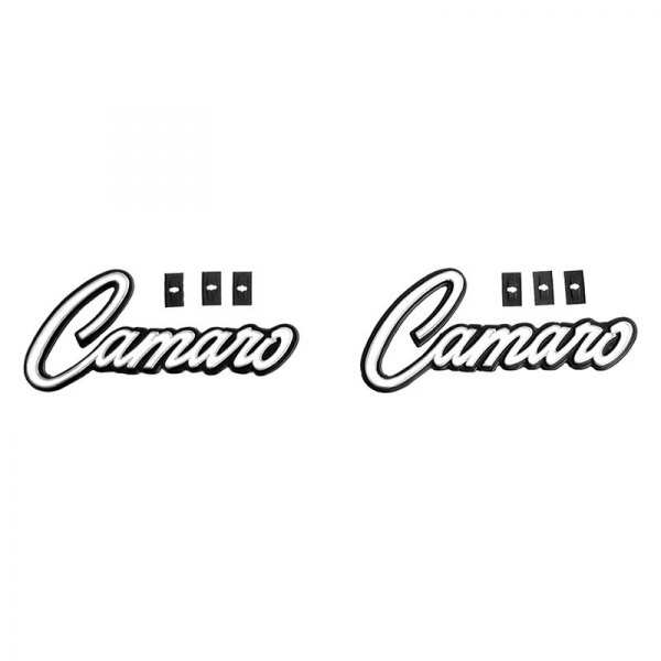 Auto Metal Direct® - CHQ™ "Camaro" Script Interior Door Panel Emblems