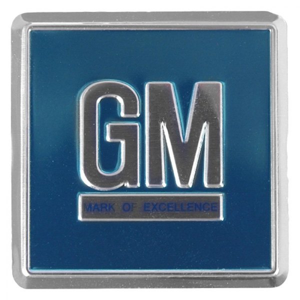 Auto Metal Direct® - CHQ™ "GM Mark Of Excellence" Aqua Door Emblem