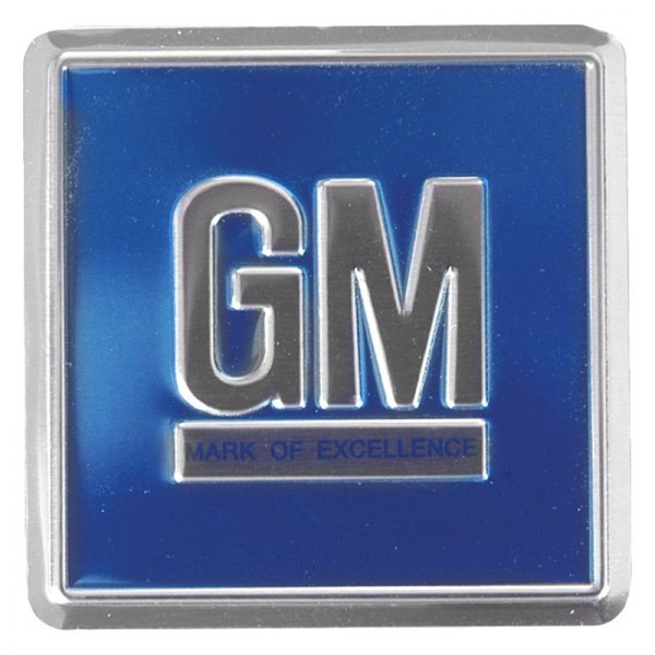 Auto Metal Direct® - CHQ™ "GM Mark Of Excellence" Blue Door Emblem