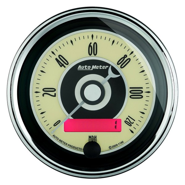 Auto Meter® - Cruiser AD Series 3-3/8" Speedometer Gauge, 0-120 MPH