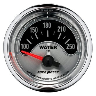 Auto Meter® 1236 - American Muscle Series 2-1/16" Water Temperature Gauge, 100-250 F