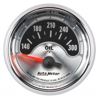 Auto Meter 1236 2-1/16" American Muscle Water Temperature Gauge 100-250 °F NEW