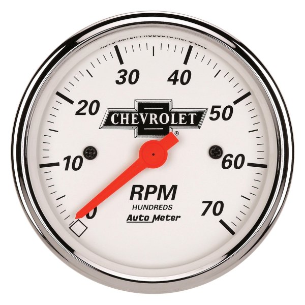 Auto Meter® - Chevy Vintage Series 3-1/8" In-Dash Tachometer Gauge, 0-7,000 RPM