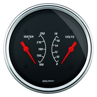 Auto Meter® - Designer Black Series 3-3/8" Dual Gauge