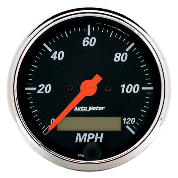 Auto Meter® - Designer Black Series 3-1/8" Speedometer Gauge, 0-120 MPH
