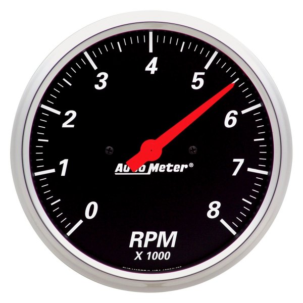 Auto Meter® - Designer Black Series 5" In-Dash Tachometer Gauge, 0-8,000 RPM