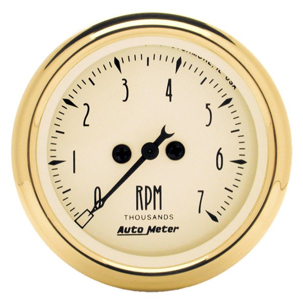 Auto Meter® - Golden Oldies Series 2-1/16" In-Dash Tachometer Gauge, 0-7,000 RPM