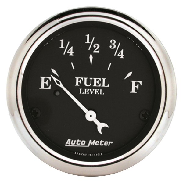 Auto Meter® - Old Tyme Black Series 2-1/16" Fuel Level Gauge
