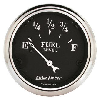 Auto Meter® 1717 - Old Tyme Black Series 2-1/16" Fuel Level Gauge