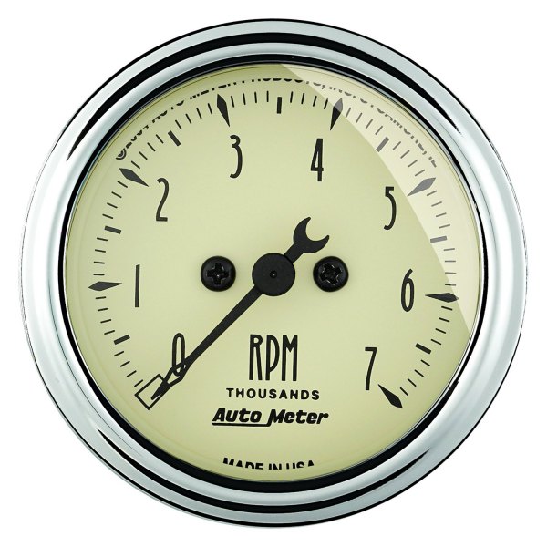 Auto Meter® - Antique Beige Series 2-1/16" In-Dash Tachometer Gauge, 0-7,000 RPM