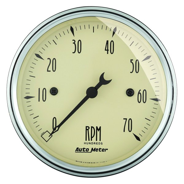 Auto Meter® - Antique Beige Series 3-1/8" In-Dash Tachometer Gauge, 0-7,000 RPM